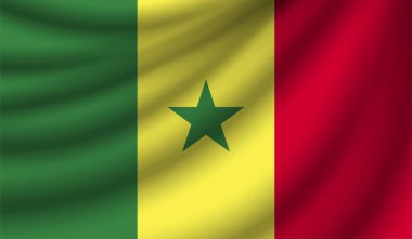 Gerçekçi bayrak, vektör çizim