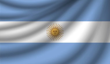 Gerçekçi bayrak, vektör çizim