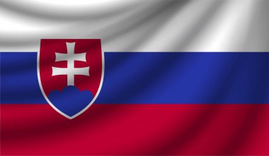 Gerçekçi bayrak, vektör çizim