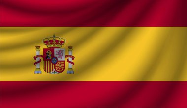 Gerçekçi bayrak, vektör çizim