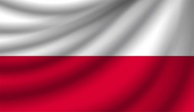 Gerçekçi bayrak, vektör çizim