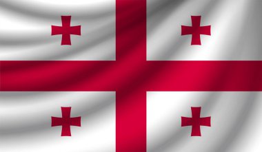 Gerçekçi bayrak, vektör çizim