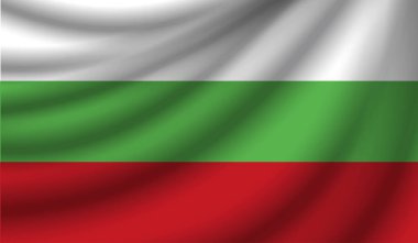 Gerçekçi bayrak, vektör çizim