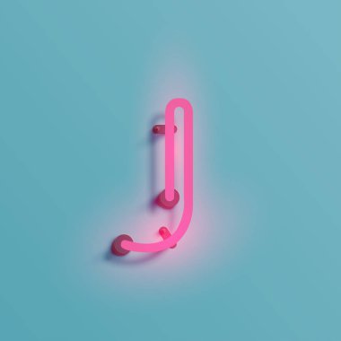 Gerçekçi neon karakter yazı kümesi, vektör