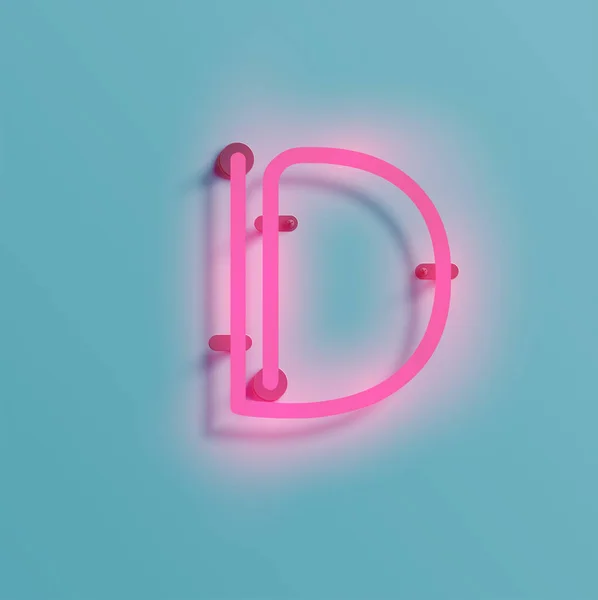 Realistische neon teken van een drukklare, vector — Stockvector