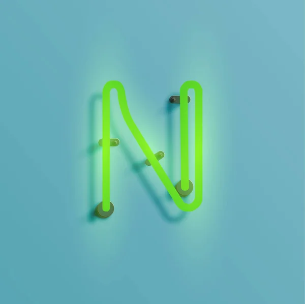 Realistyczne neon znak ze projekt, wektor — Wektor stockowy