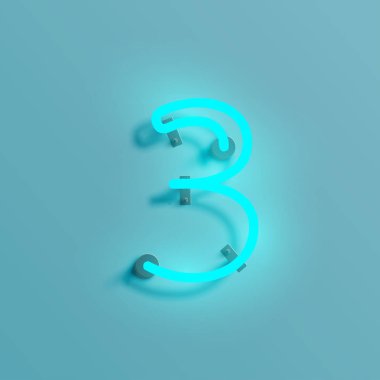 Gerçekçi neon karakter yazı kümesi, vektör