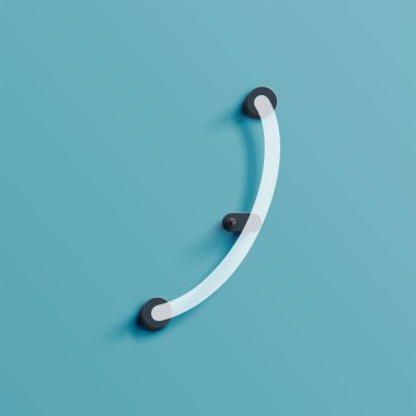 Gerçekçi neon karakter yazı kümesi, vektör