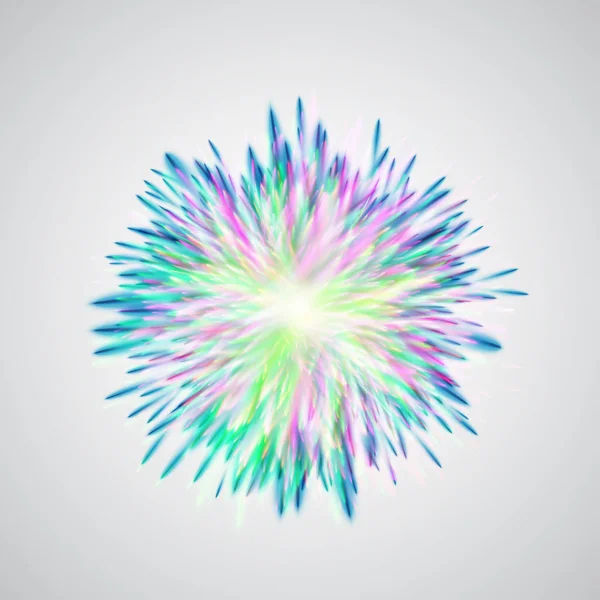 カラフルな爆発/花、ベクトル イラスト — ストックベクタ