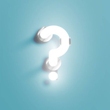 Bir Fontset gerçekçi Neon karakter, vektör illüstrasyon