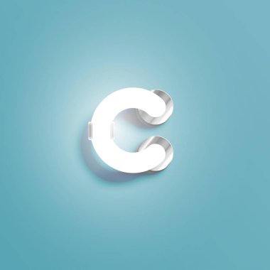 Bir Fontset gerçekçi Neon karakter, vektör illüstrasyon