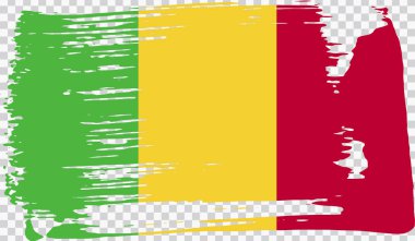 Grounge tarz bayrak, vektör çizim