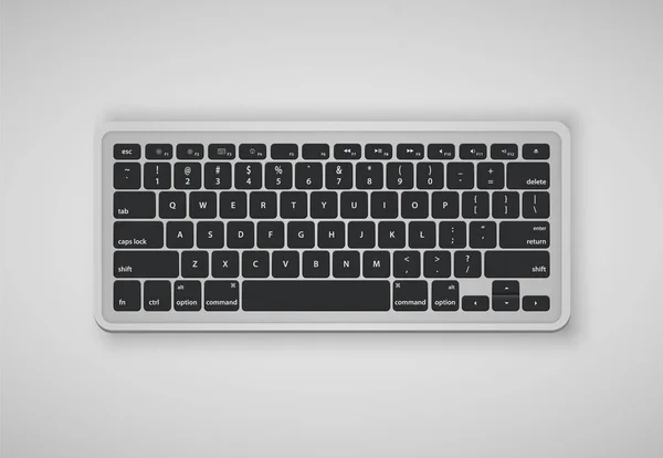 Cartas en el teclado forman una palabra, ilustración vectorial — Vector de stock