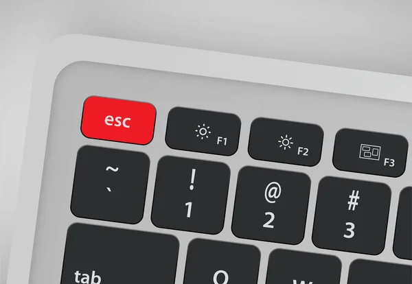 Buchstaben auf der Tastatur bilden ein Wort, Vektorillustration — Stockvektor