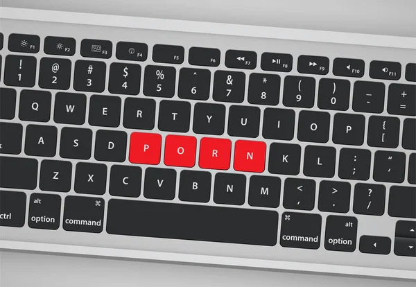 Літери на клавіатурі утворюють слово, Векторні ілюстрації — стоковий вектор