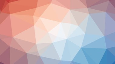 Renkli Çokgen bağlantı tasarımı ile, düşük Poly vektör illus