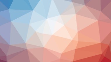 Renkli Çokgen bağlantı tasarımı ile, düşük Poly vektör illus