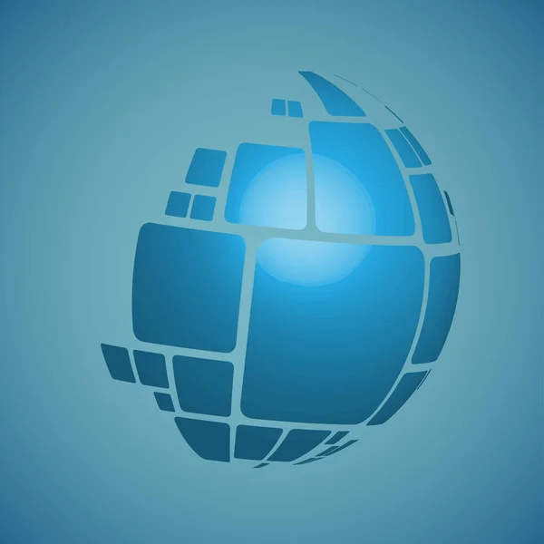 3D Globe vector ontwerp illustratie voor reclame — Stockvector