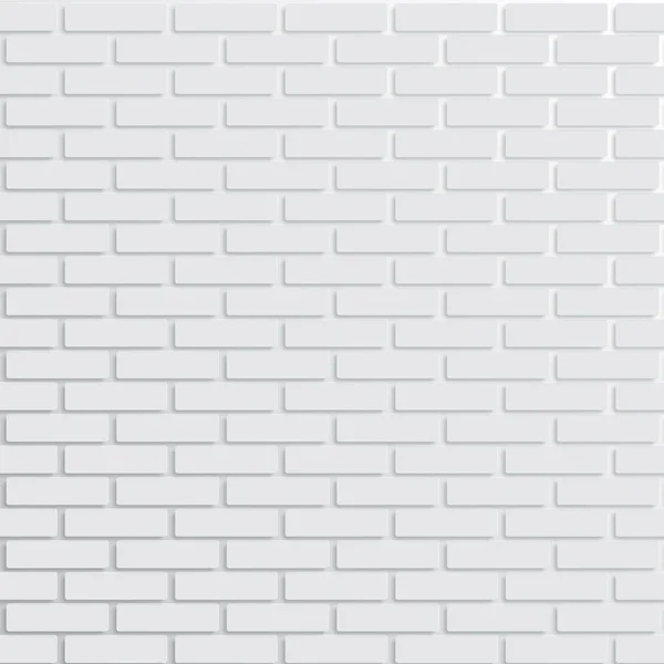 Weiße Ziegelmauer, Vektor — Stockvektor