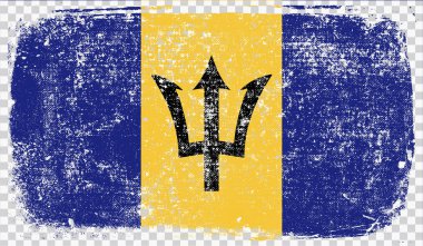 Grounge tarz bayrak, vektör çizim