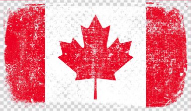 Grounge tarz bayrak, vektör çizim