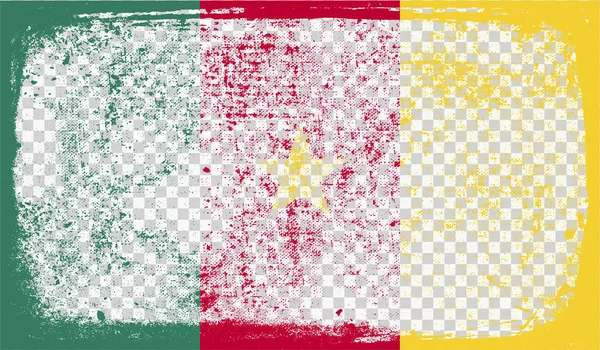 Bandiera in stile Grounge, illustrazione vettoriale — Vettoriale Stock