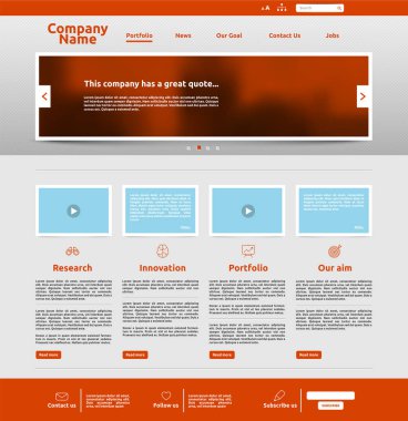 Modern Web sitesi şablonu için iş, vektör çizim