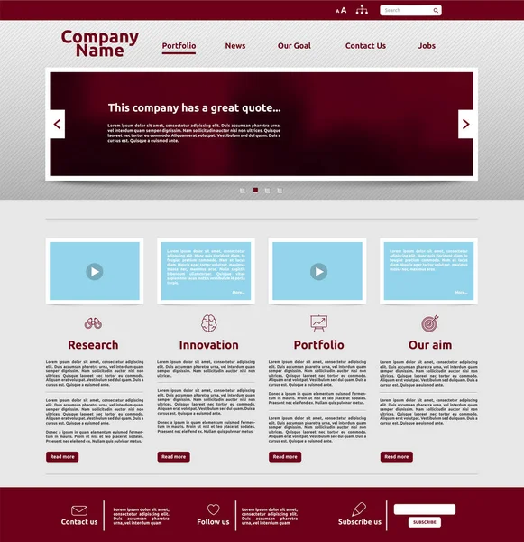 Modern Web sitesi şablonu için iş, vektör çizim