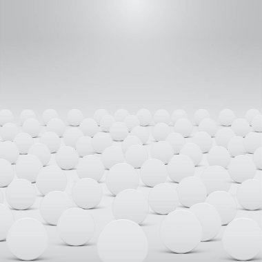 Beyaz Web siteleri veya ürünler için şablon, gerçekçi vektör illüstrasyon