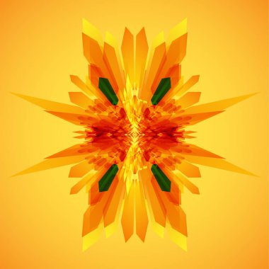 Turuncu ve hareket vektör yeşil oklar