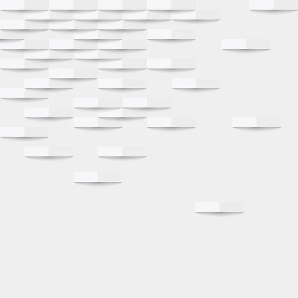Abstrakter weißer Hintergrund mit Falten und Schatten, Vektor illustr — Stockvektor