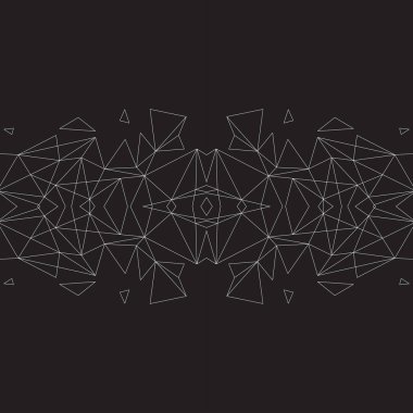 Bağlı noktalar ve l ile soyut Çokgen renkli arka plan