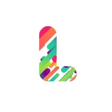 Renkli karakter bir yazı kümesi, illüstrasyon vektör