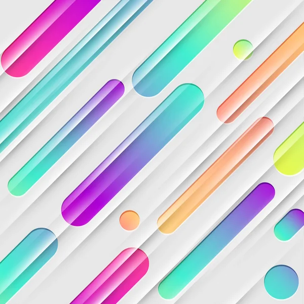 Fondo abstracto colorido con bolas y líneas para la publicidad — Archivo Imágenes Vectoriales