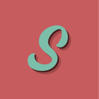 Font kümesinden retro karakter, vektör çizimi