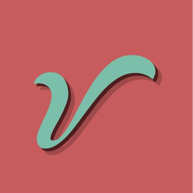 Font kümesinden retro karakter, vektör çizimi