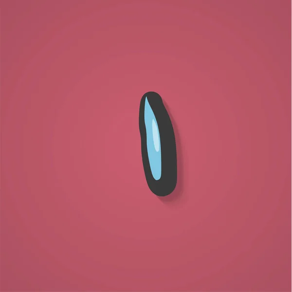 Caractère comique d'un jeu de polices, illustration vectorielle — Image vectorielle