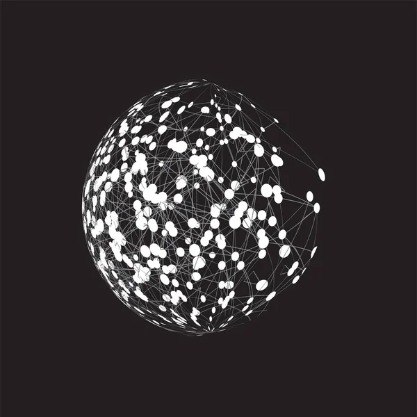 Світова куля на чорному тлі, Векторні ілюстрації — стоковий вектор