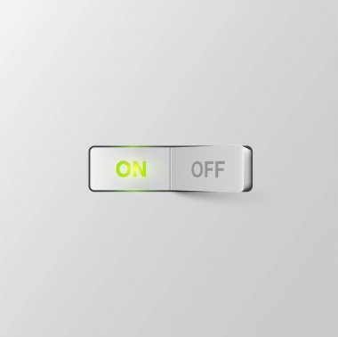 Gerçekçi anahtar (Açık), vektör çizimi