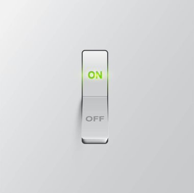 Gerçekçi anahtar (Açık), vektör çizimi