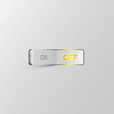 Gerçekçi anahtar (Kapalı), vektör çizimi