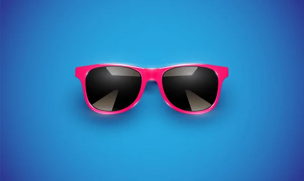 Realistische vector zonnebrillen op een kleurrijke achtergrond, Vector ziek — Stockvector