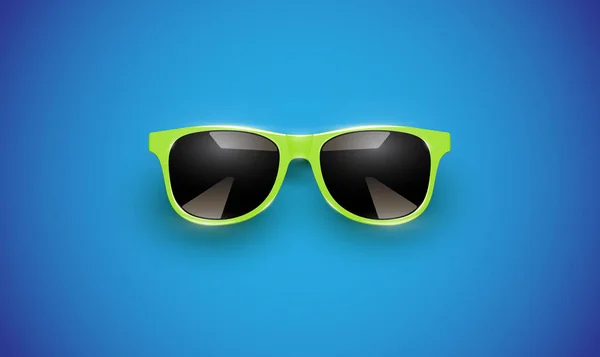 Realistické vektorové sluneční brýle na barevném pozadí, vektor — Stockový vektor