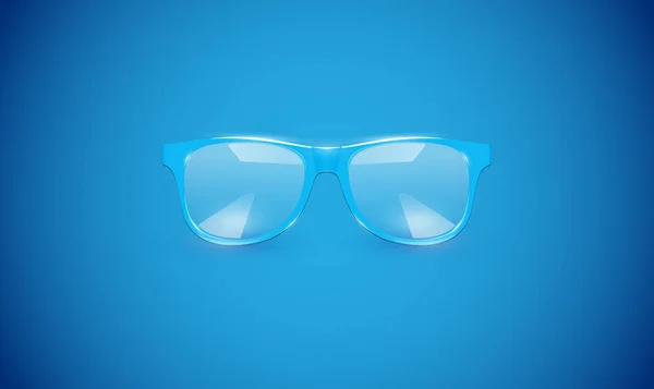 Gafas graduadas de alto detalle sobre fondo colorido, vector illustra — Archivo Imágenes Vectoriales