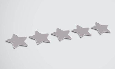 3d yıldız derecelendirmesi veya arka plan, vektör illustartion