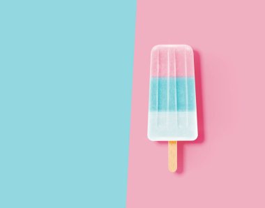 Gerçekçi temiz ve pastel dondurma, vektör illüstrasyon