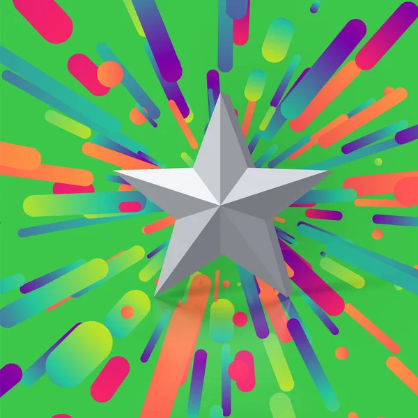 Yıldız derecelendirmesi, vektör illüstrasyonu ile renkli illüstrasyon — Stok Vektör