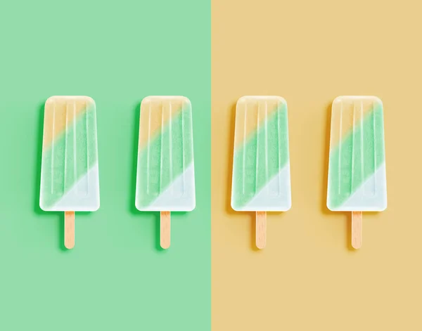 Realistisk ren och pastell icecream, vektor illustration — Stock vektor