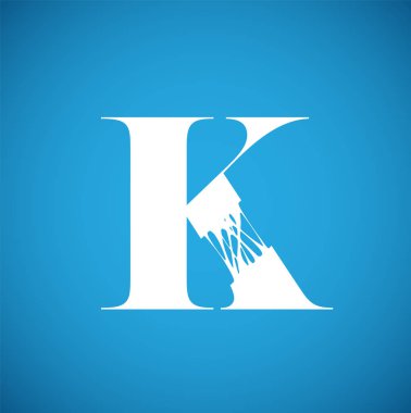 Bir dize, vektör illüstrasyondan esnek karakter