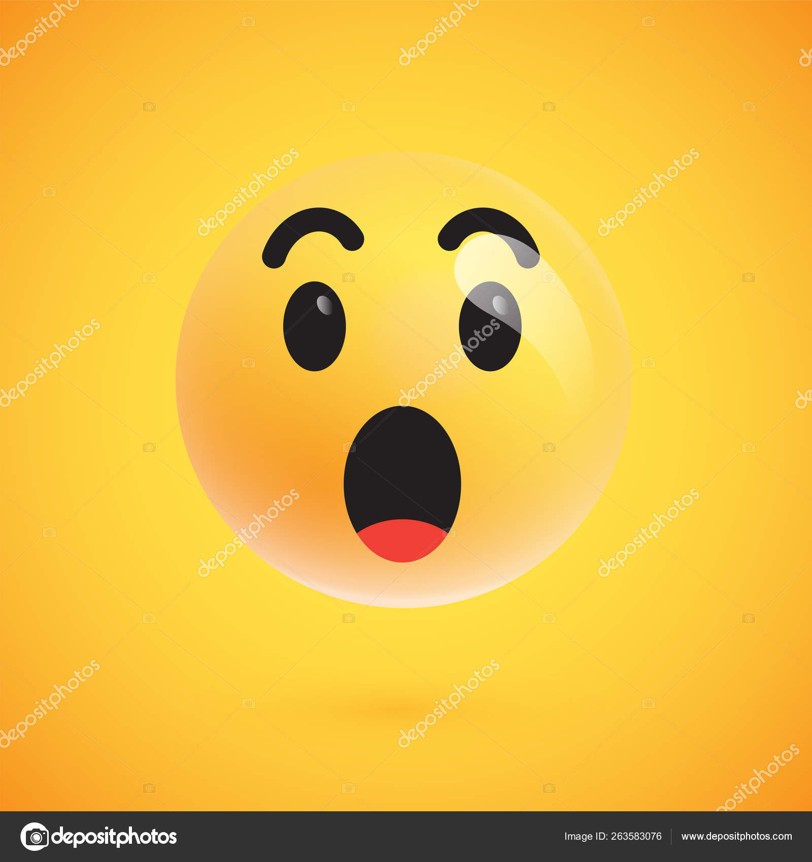 Premium Vector  Smile emoticon on yellow background